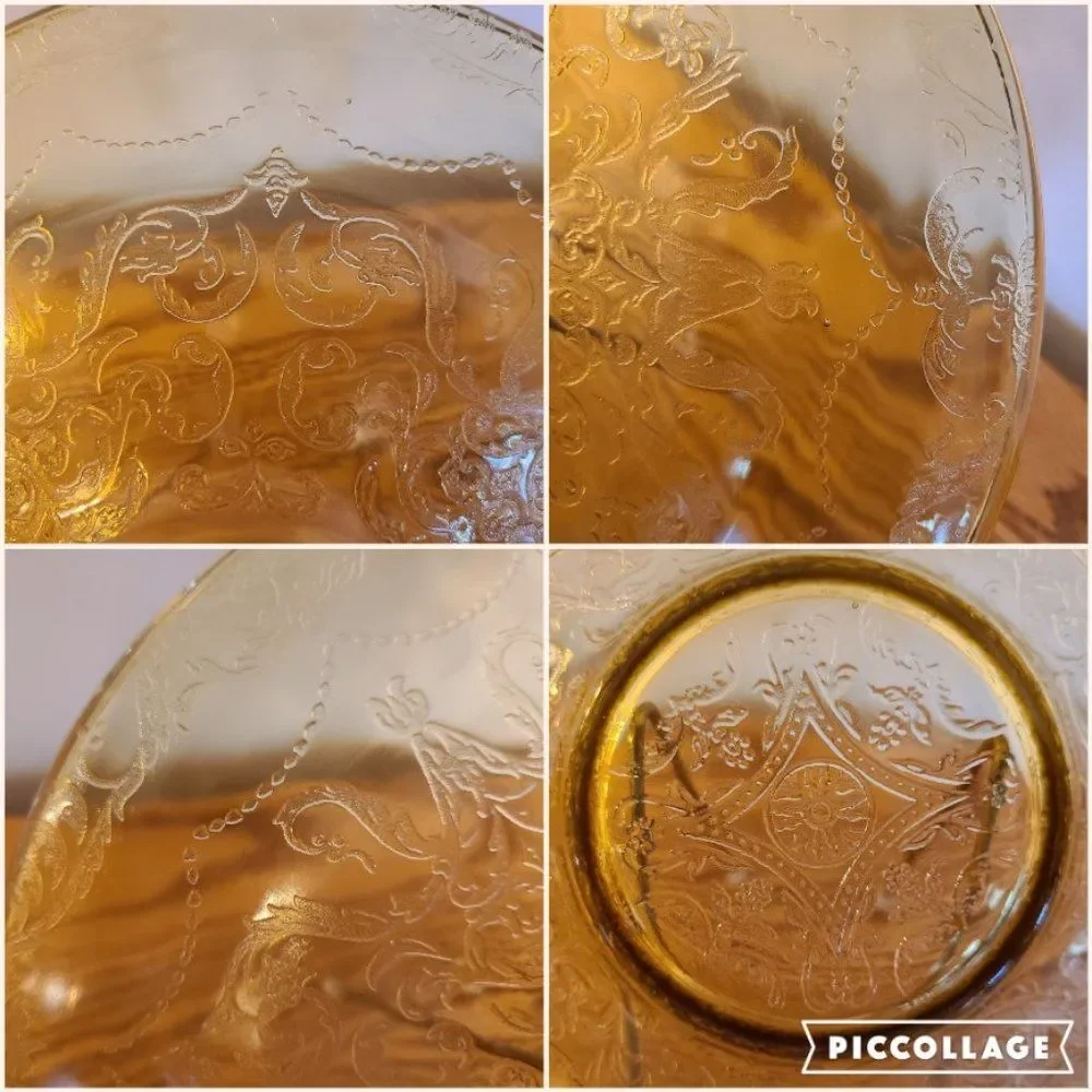 Federal Glass Co. Madrid Golden Glow Depression Glass 11